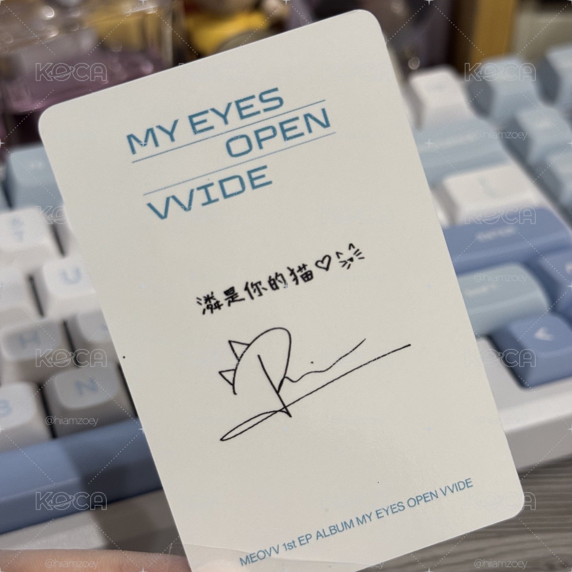 ☆現貨♪meovv迷一 泡泡摩奇 上海簽售卡_Narin