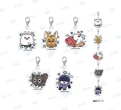 PPULBATU CAFE 鑰匙圈吊飾*1+福岡草莓徽章*1（合售）皆未拆