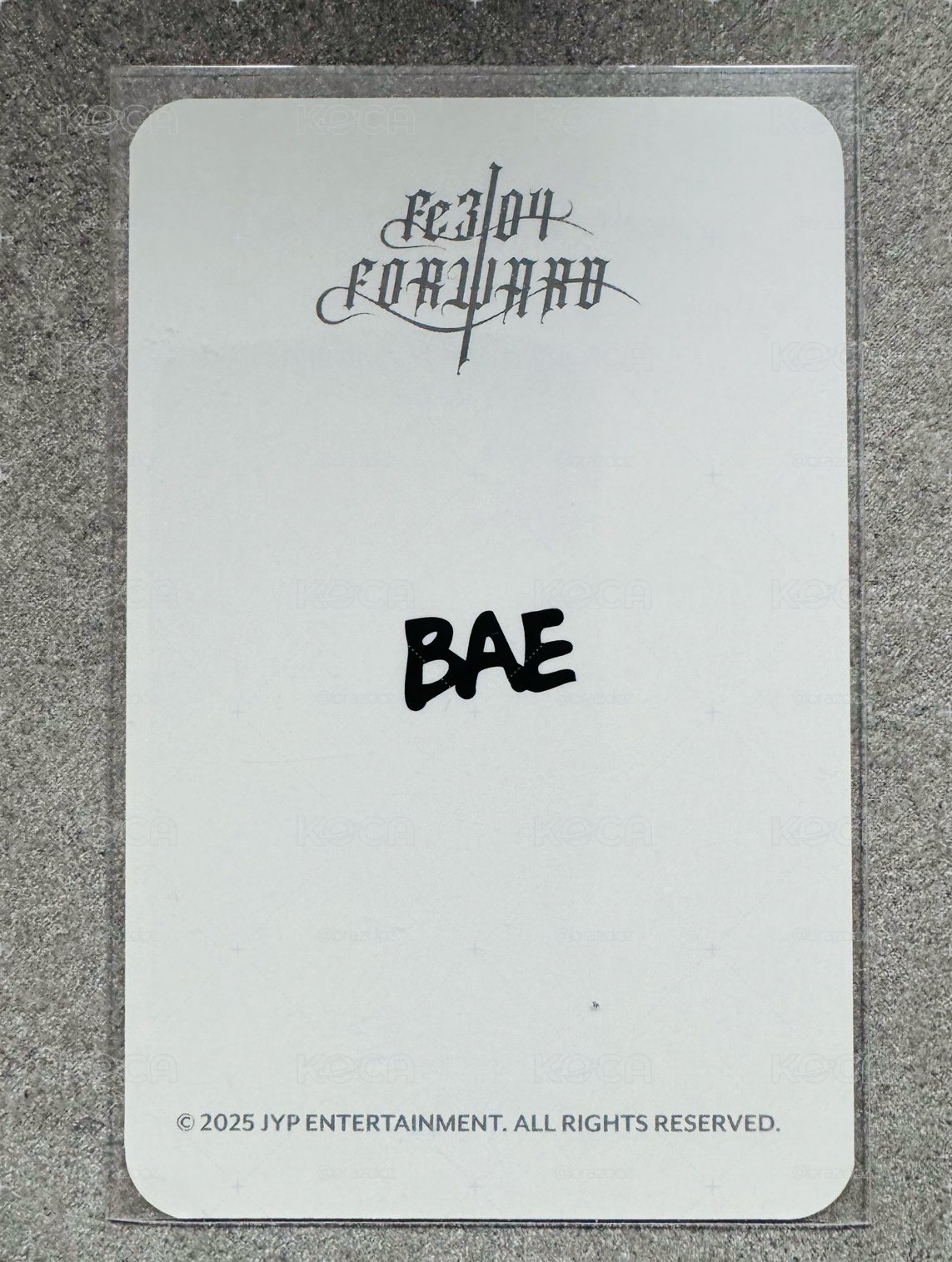 NMIXX BAE FORWARD 快閃店帆布袋卡