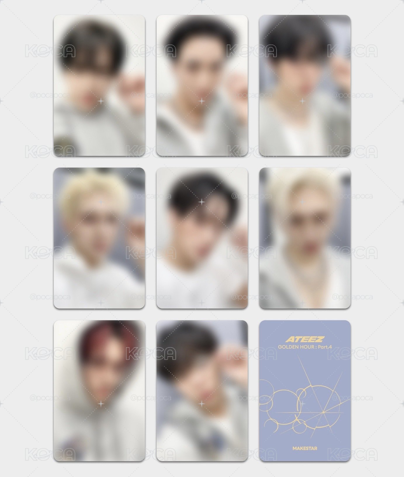 現貨一組 ATEEZ GH4 ms 4.0 簽售卡 COOLTEEZ ver. 八張 一套 set