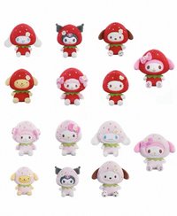 草莓甜甜毛絨盲盒吊飾