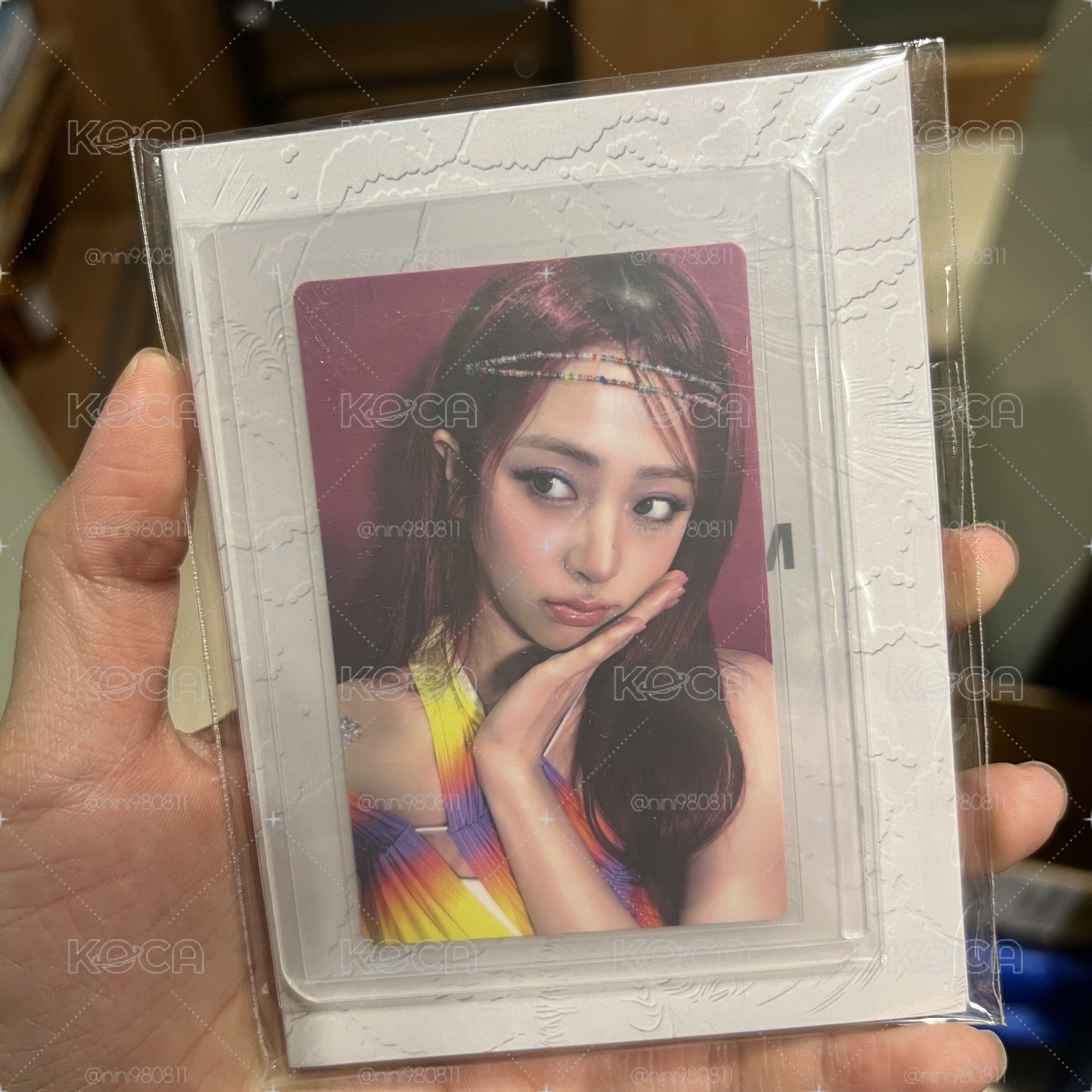 LE SSERAFIM 迷你三 EASY QQ音樂特典卡+PVC YUNJIN (Q66D)