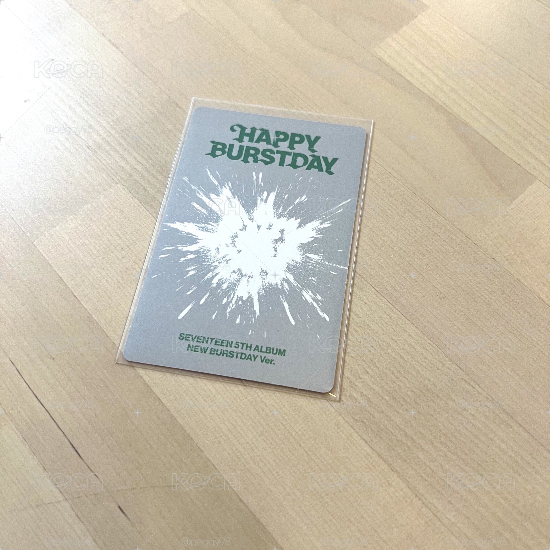 SEVENTEEN - [HAPPY BURSTDAY]  NEW BURSTDAY JOSHUA小卡