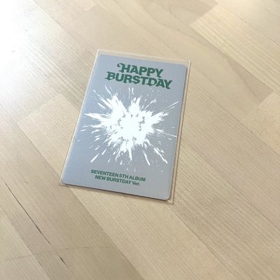 SEVENTEEN - [HAPPY BURSTDAY]  NEW BURSTDAY JOSHUA小卡
