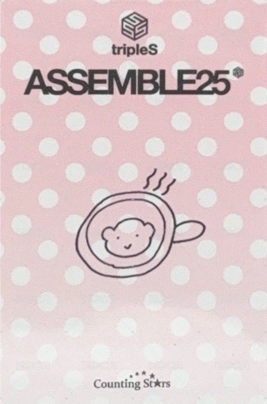 <ASSEMBLE25> 數星星 簽售卡 上海一日店長 甜心咖啡師 背面
