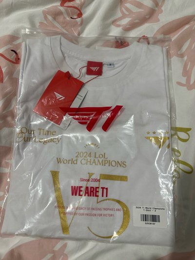T1五星周邊 T恤 2024 T1 World Champions T-Shirt 
