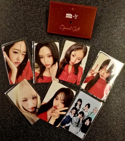 IVE×Papa Johns聯名小卡全套 官方周邊