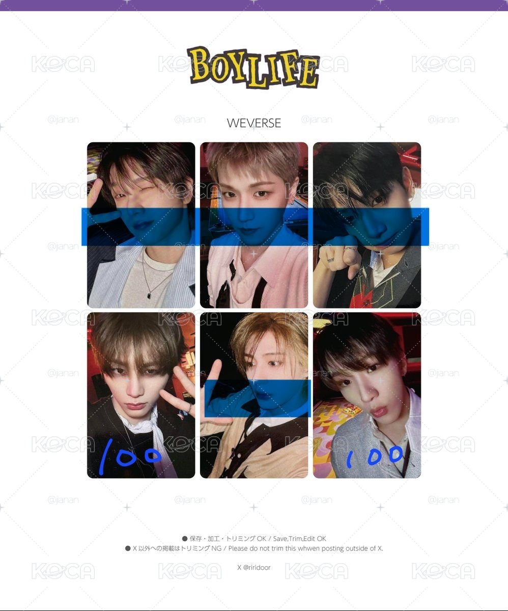 boylife Weverse特典(可當綁)