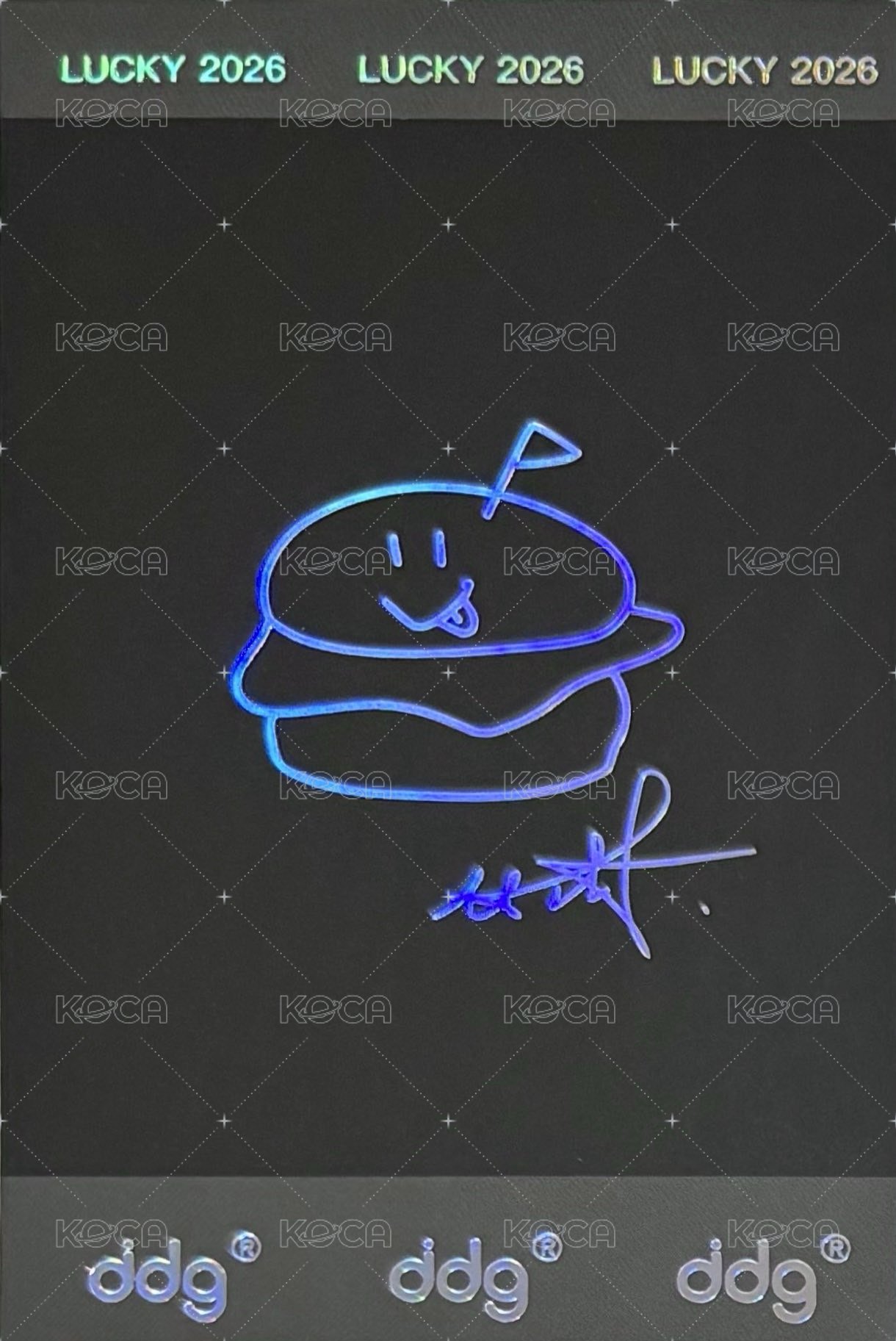 ddg 3.0 代言卡 凡事星運卡 背面