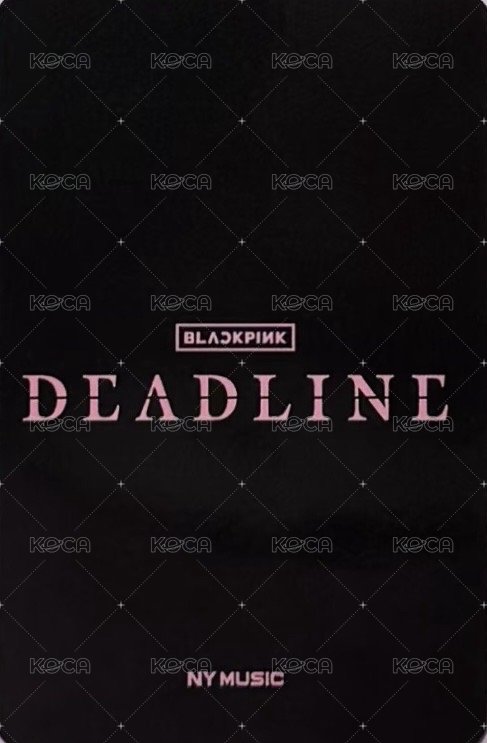 DEADLINE ny 特典卡  背面