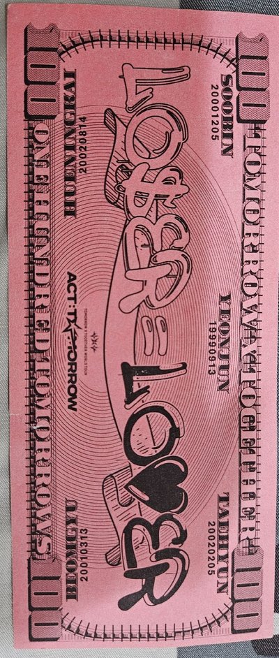 生日小卡+生日信 送台灣場鈔票