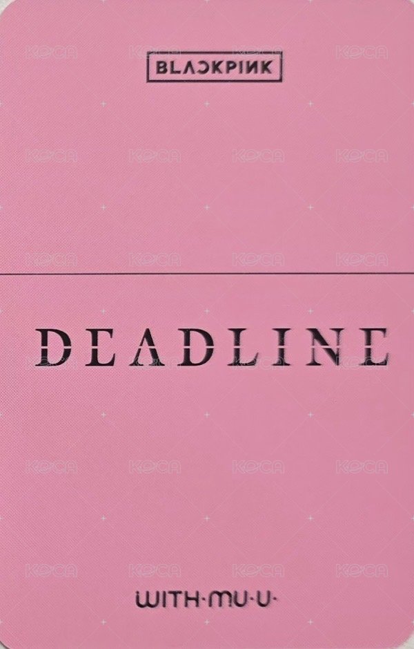 DEADLINE wm 特典卡  背面