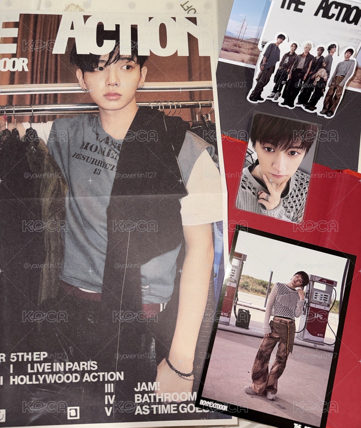 The action小卡+小海報+明信片+立體明信片