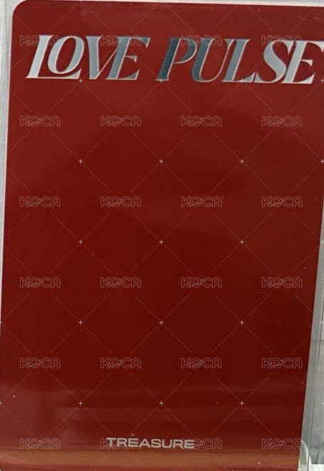 LOVE PULSE   單封首批 特典卡  背面