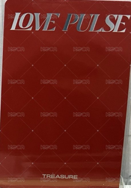 LOVE PULSE   單封首批 特典卡  背面