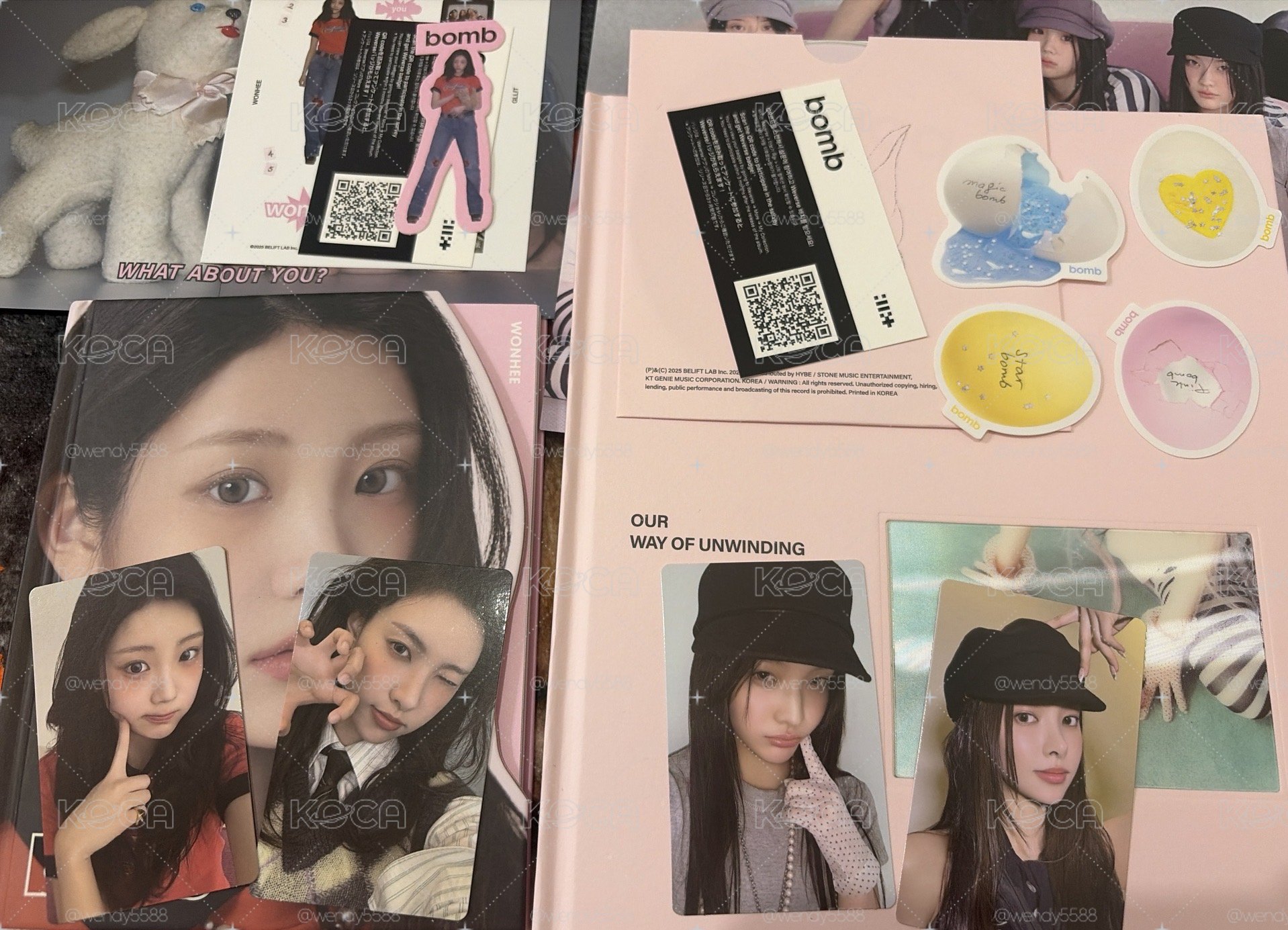 Illit 沅禧單封+迷三粉版 專輯+小卡 圖上全付 一起不拆