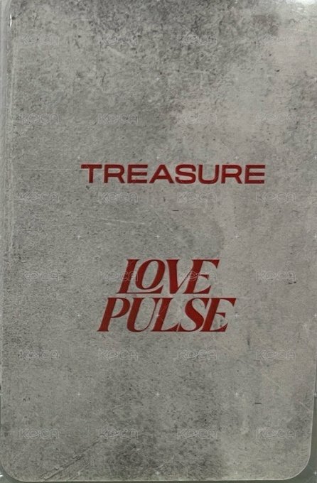 2025-26 TREASURE TOUR [PULSE ON] IN JAPAN   場周 專輯 幸運卡  背面