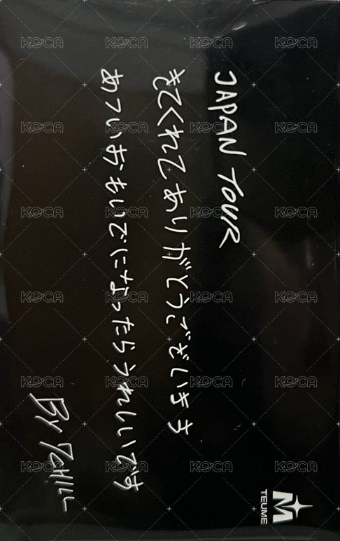 2025-26 TREASURE TOUR [PULSE ON] IN JAPAN   大阪 入場卡 / 場限卡  背面