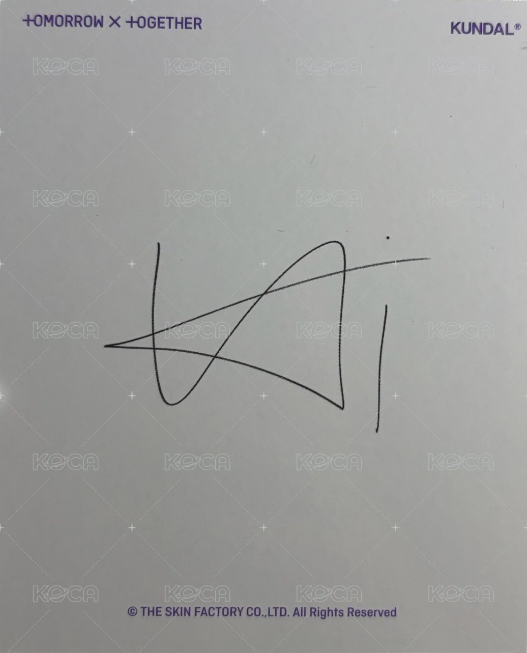 KUNDAL 代言卡  背面