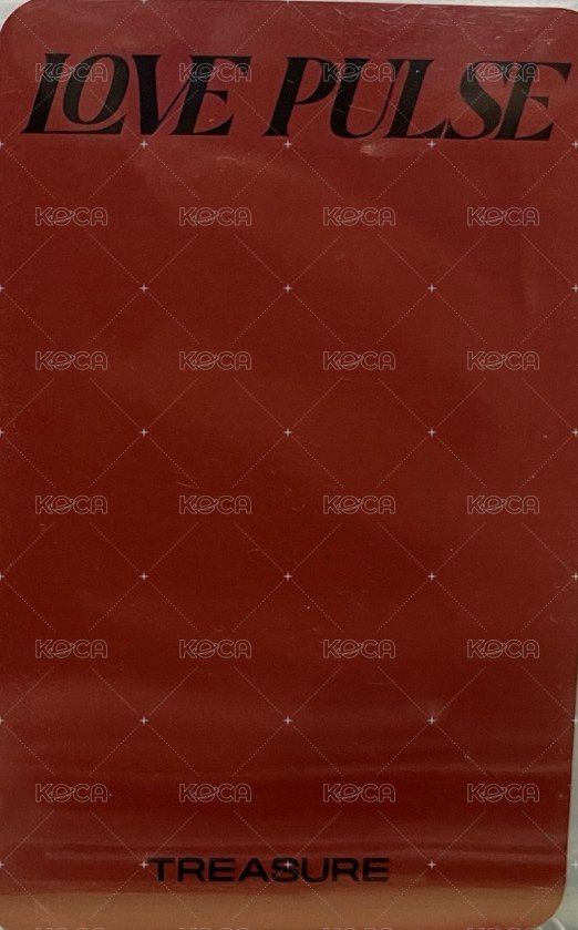 2025-26 TREASURE TOUR [PULSE ON] IN JAPAN   場週PB團封 特典卡  背面