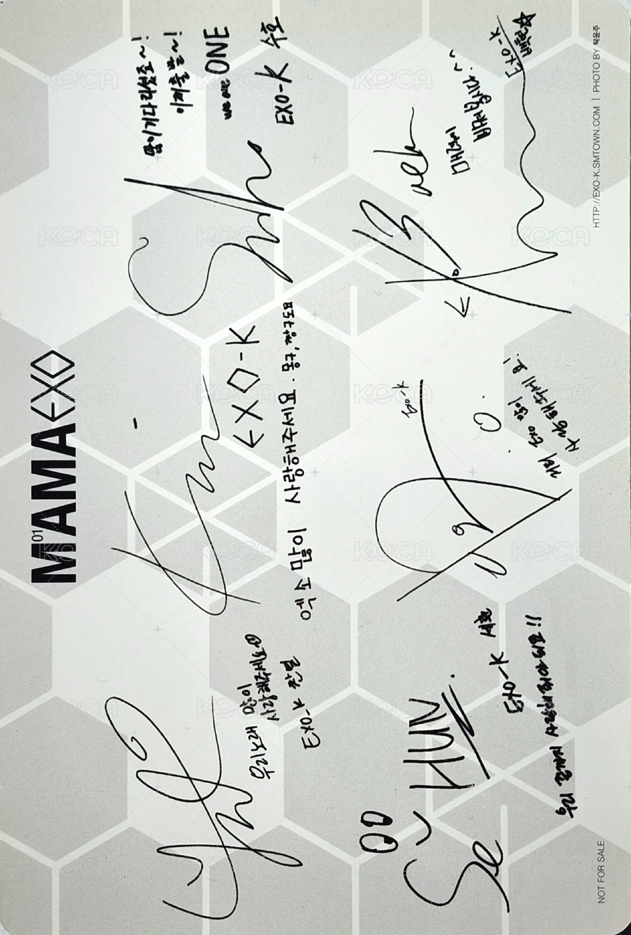 MAMA 專輯卡  背面