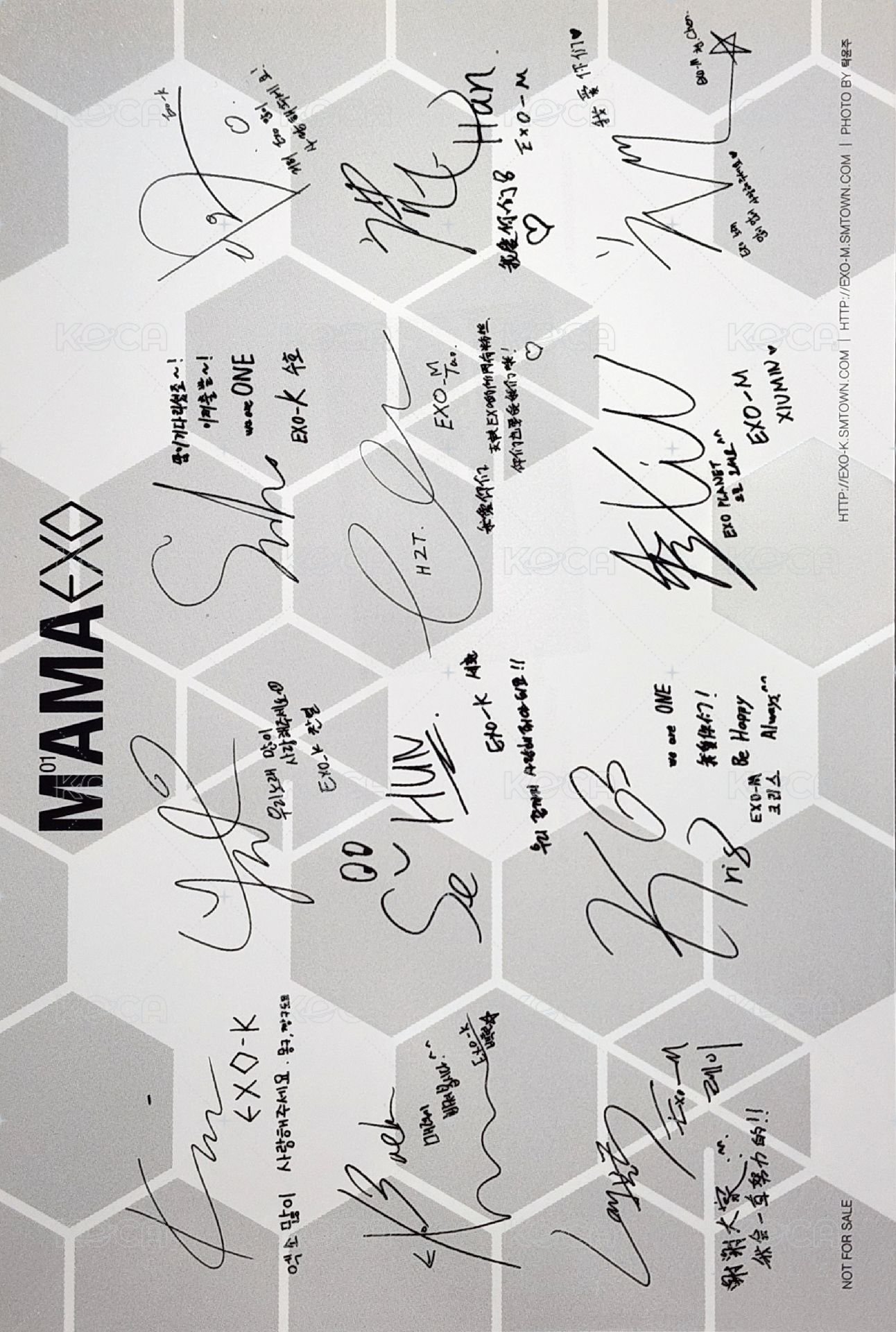 MAMA 專輯卡  背面