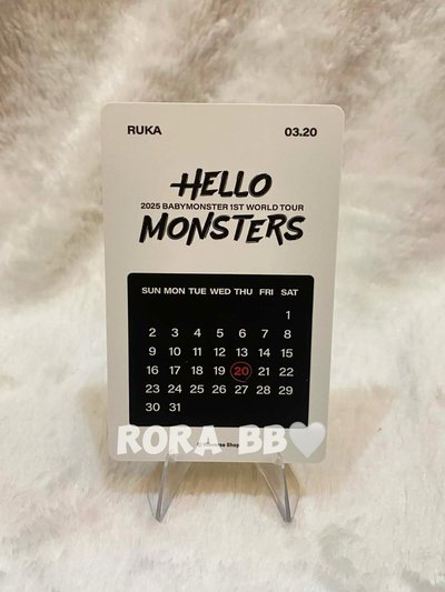 🩵BABYMONSTER RUKA 世巡wvs展會 生日卡