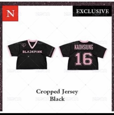 （現貨）3巡 T恤 cropped jersey black 高雄