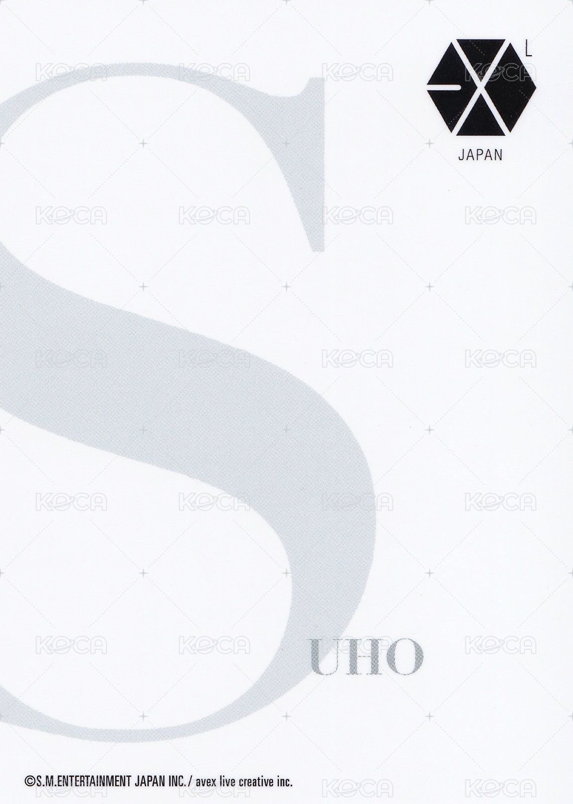EXO CUP FM 會員禮卡  背面