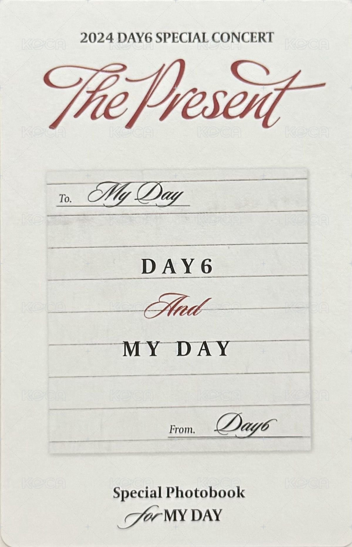 24聖誕控 寫真書 周邊卡  背面