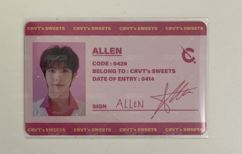 Allen 年曆ID卡