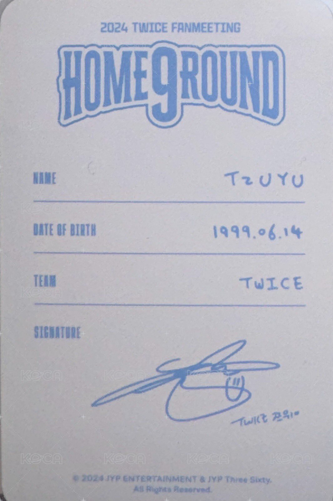 24FM 周邊卡 吊牌卡 背面