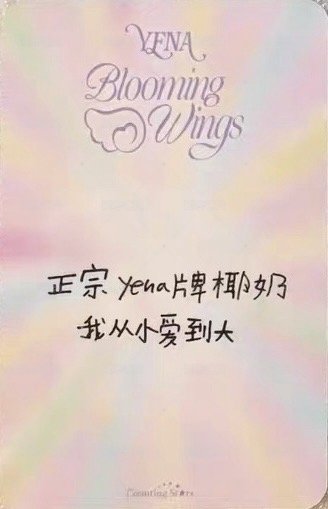 迷四 數星星 上海 簽售卡 學士服 背面