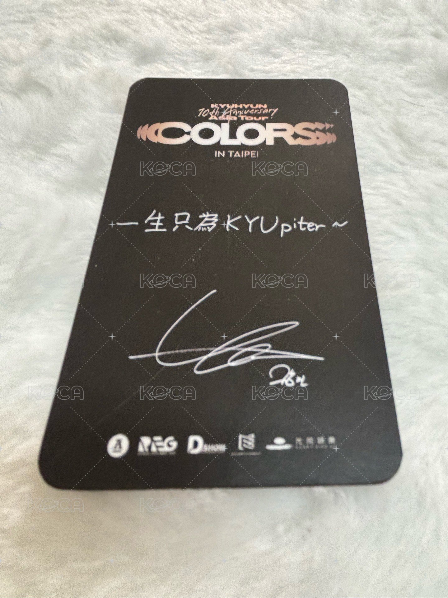 solo亞巡’COLORS’ 台北場 day2 入場卡 入場卡 / 場限卡  背面