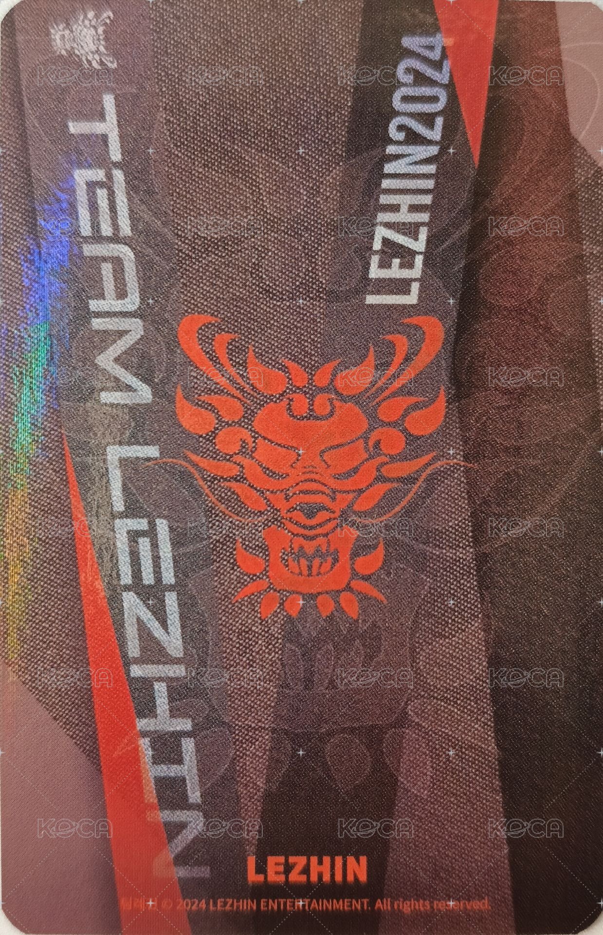 2024 TEAM LEZHIN JMEESHOP 隨機卡  背面