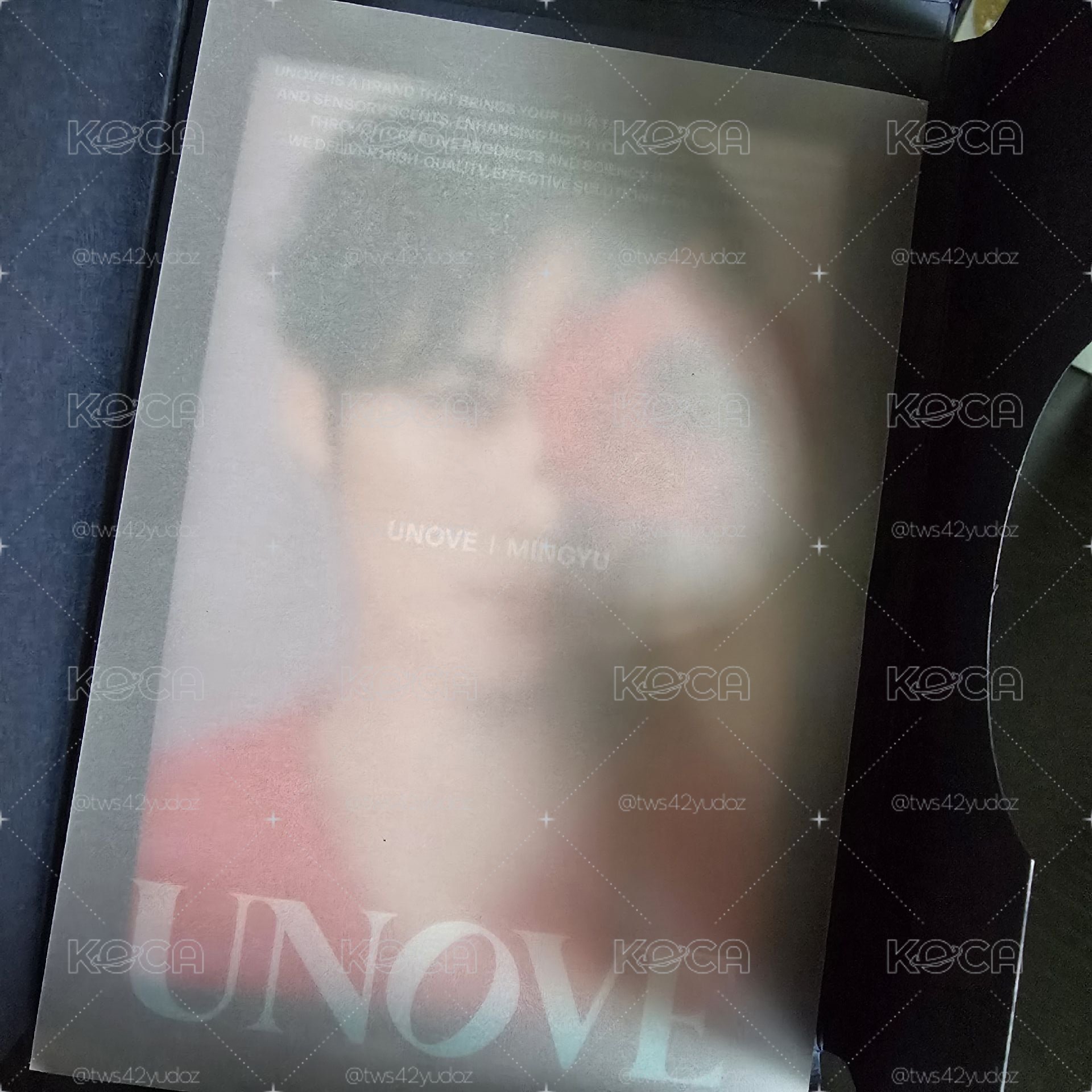 SEVENTEEN 金珉奎 UNOVE 代言贈品