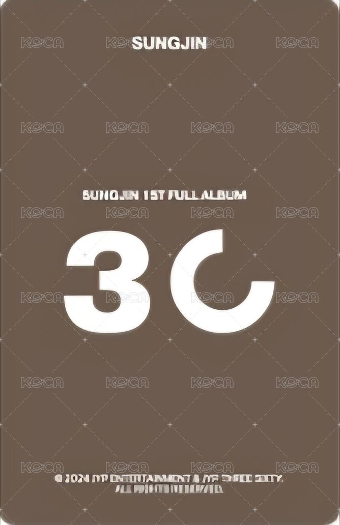 30CON 小卡冊 周邊卡  背面