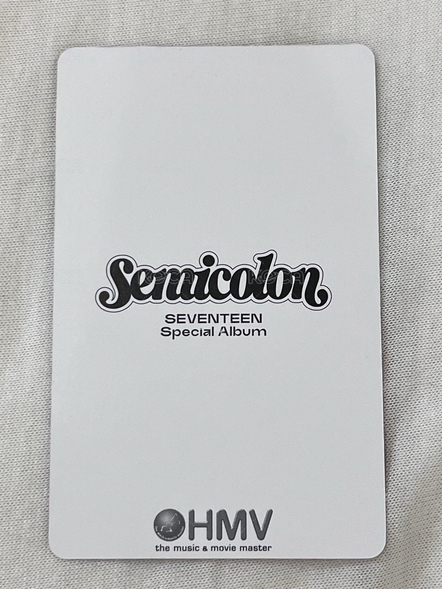 特二 hmv 1.0 特典卡  背面