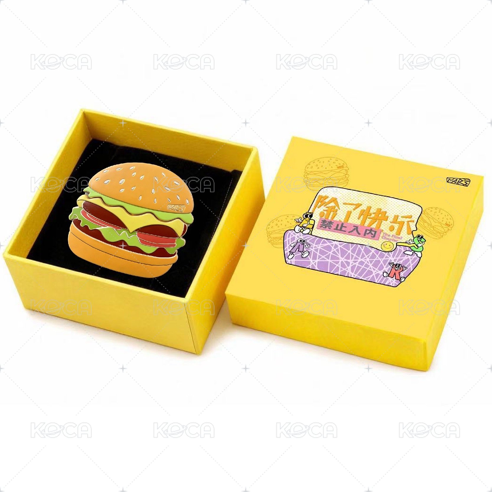 漢堡抽拉冰箱貼