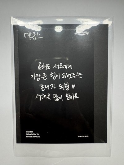崔勝哲 S.COUPS SEVENTEEN 2022 Seventeen SEASON'S GREETINGS 