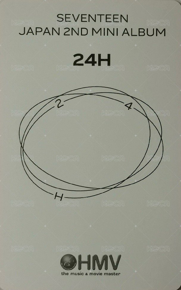 24H hmv 感謝祭 特典卡  背面