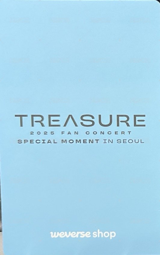 25首爾Fan Concert   場週專輯 特典卡  背面