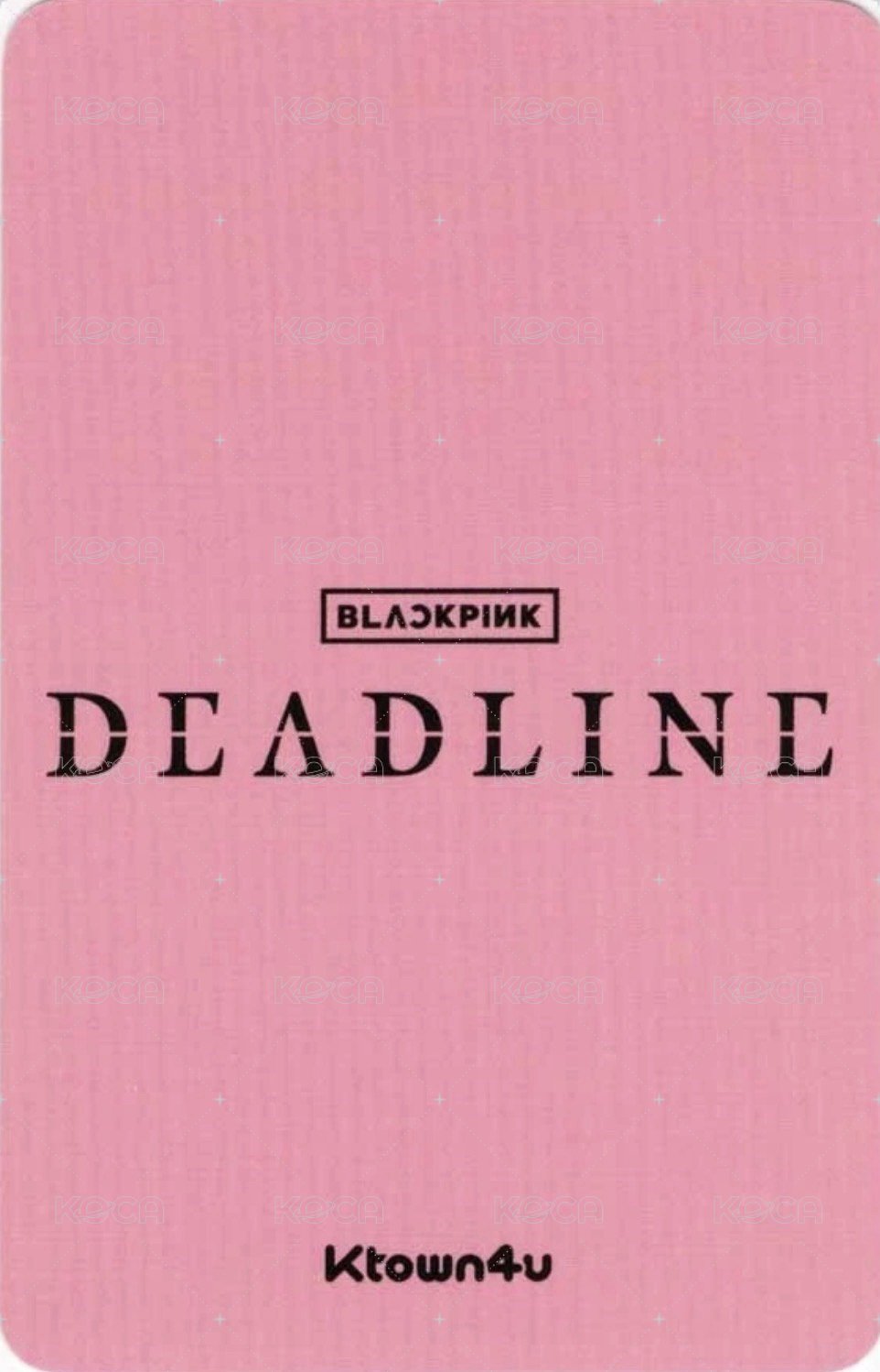 DEADLINE k4 A 特典卡  背面