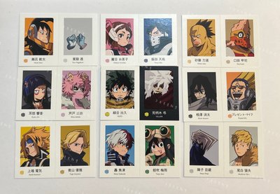 我的英雄學院 證件照 燙金 綠谷 轟焦凍 相澤老師 歐爾麥特 霍克斯 心操 死柄木 荼毗