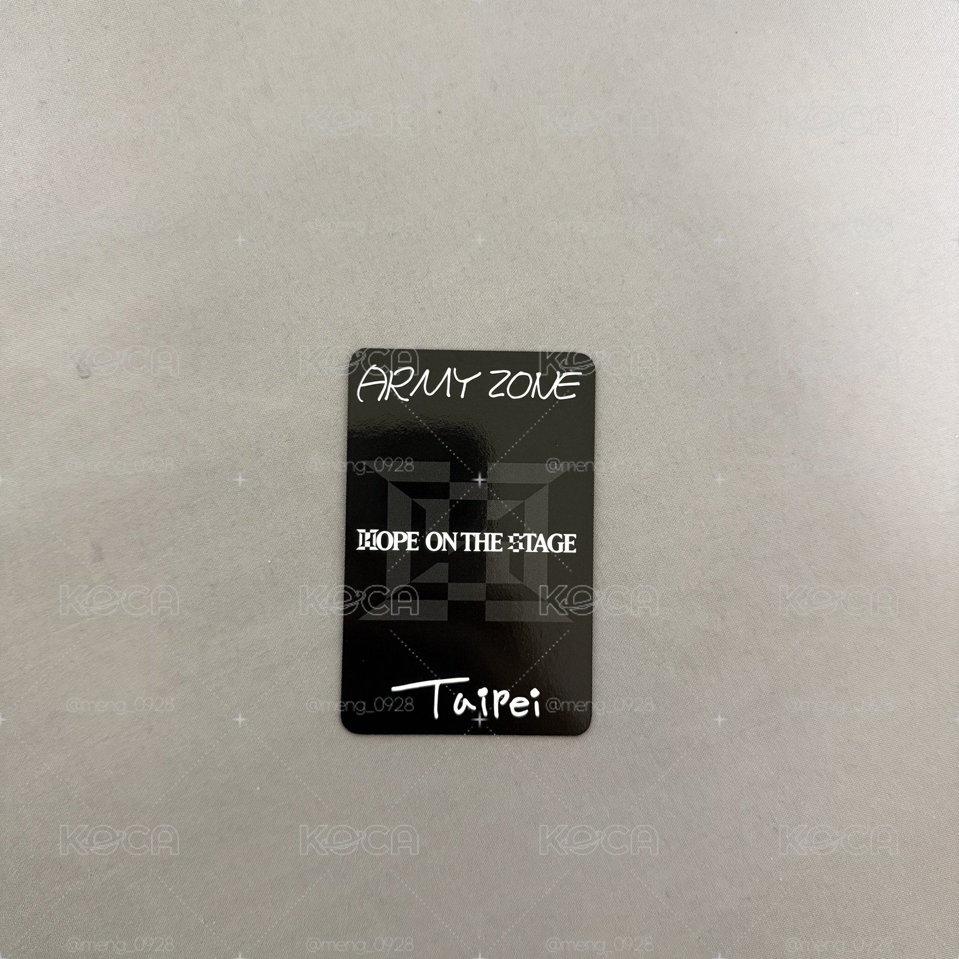 鄭號錫台北場ZONE卡