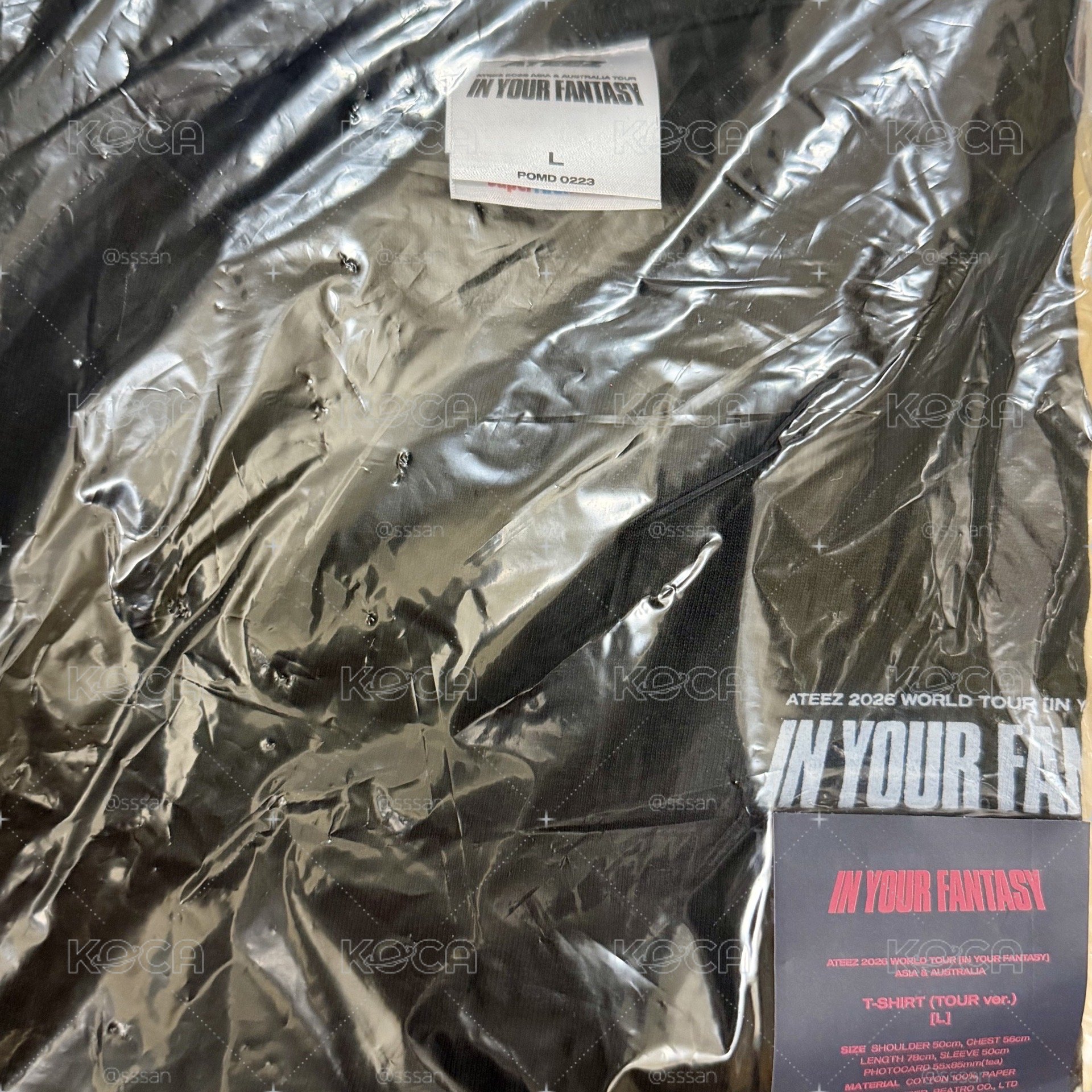IN YOUR FANTASY_T-SHIRT尺寸L（含卡）台灣高雄AAA造型