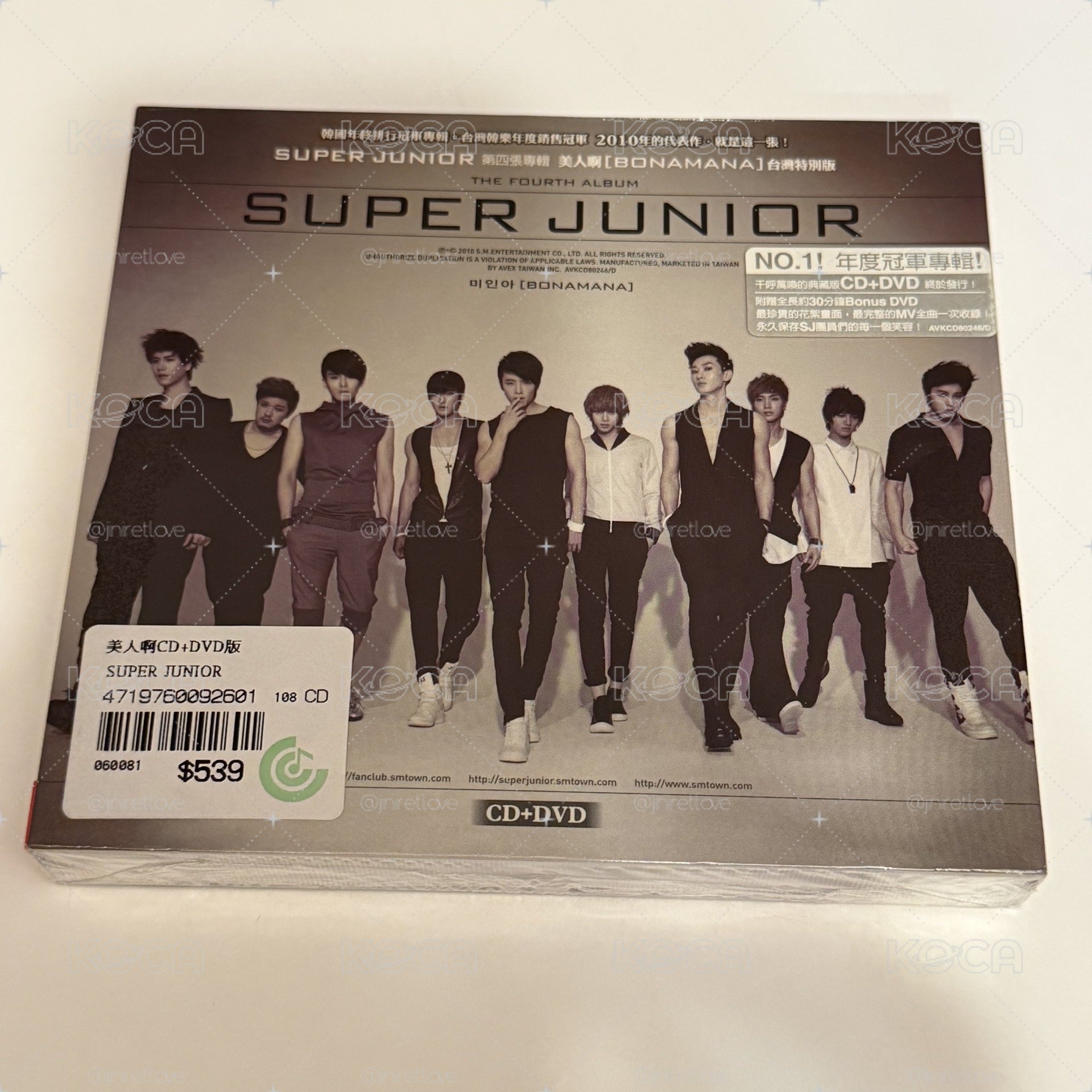 SJ 美人啊 台灣特別版 CD+DVD