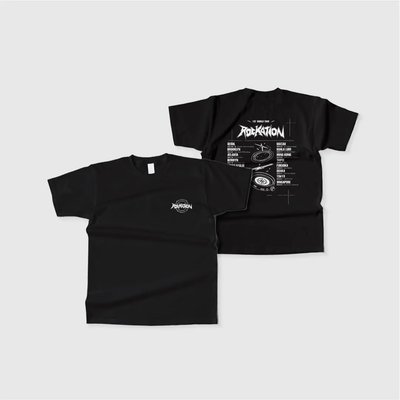 Rockation WORLD TOUR T-SHIRT (Black) 巡迴短袖 T（黑）