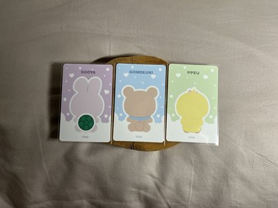 秀妮莎動物造型小卡🐰🐻🐥