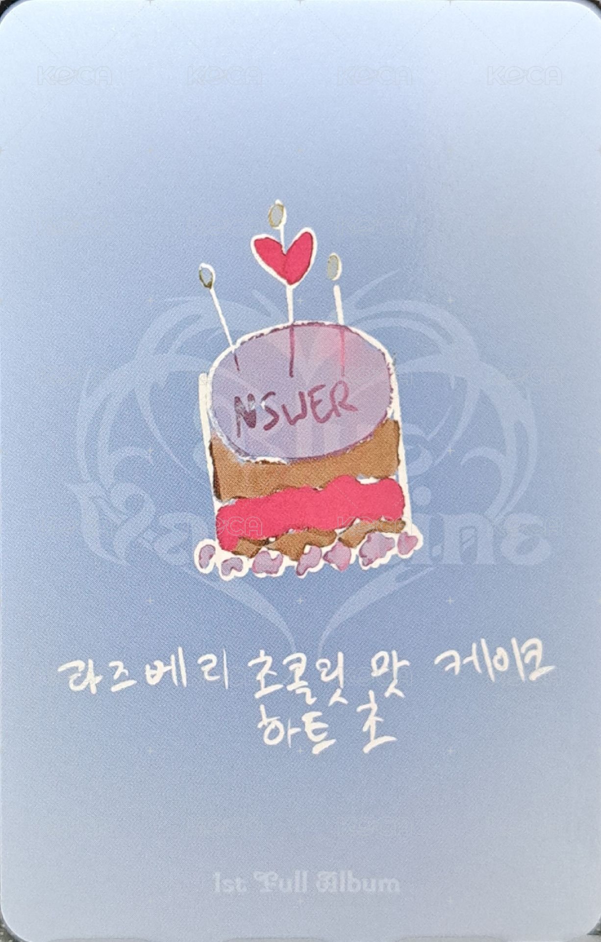 正規一 專輯卡 普版 Blue ver.莉 背面